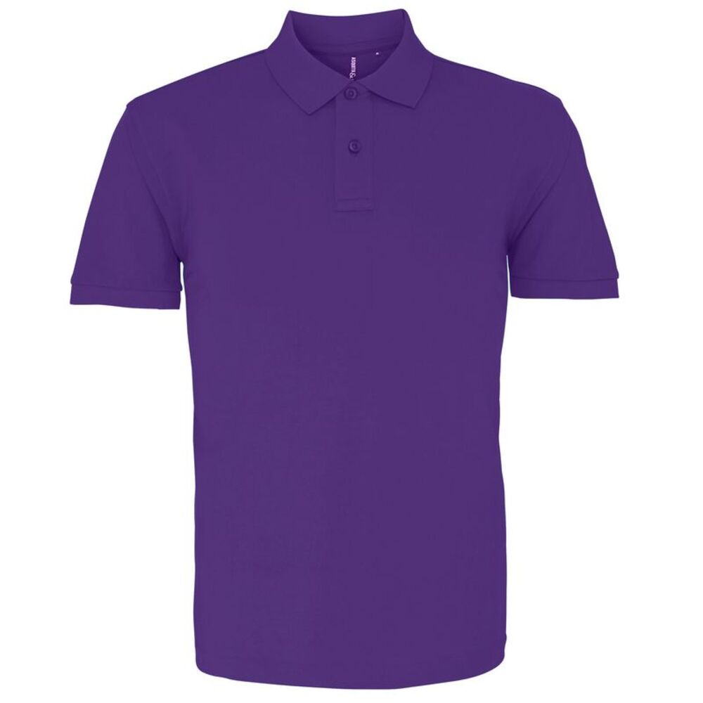 Asquith & Fox Mens Plain Polo Shirt / Purple